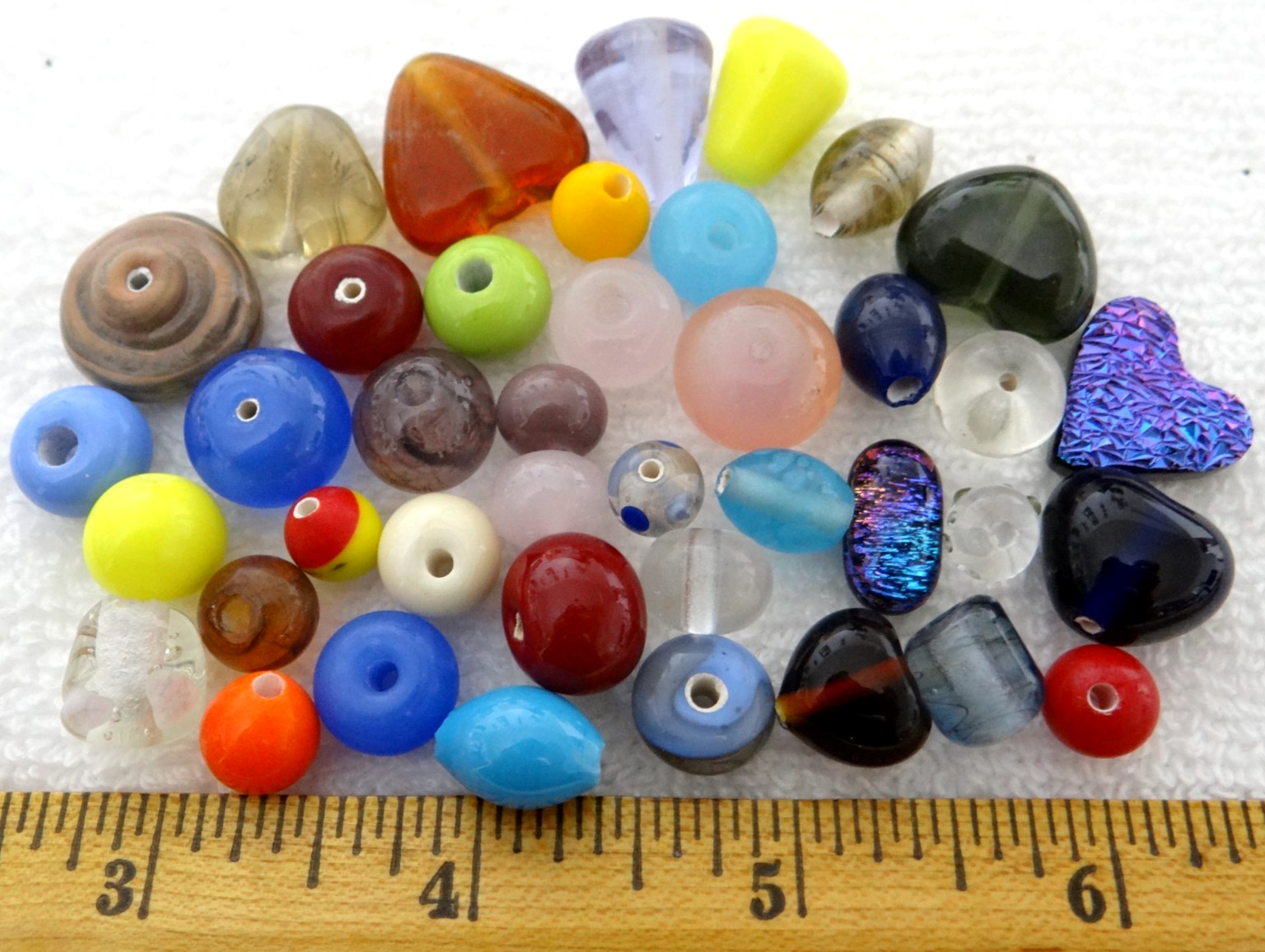 175 Multi-color Glass Beads Assorted Mix Wholesale Bulk Lot Lampwork Murano