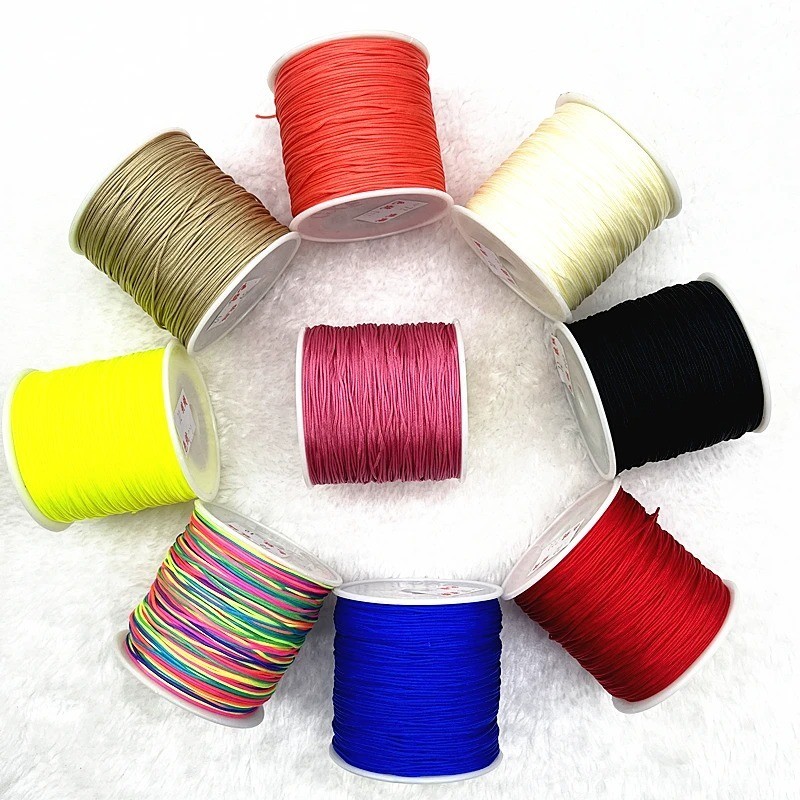 1mm 1.5mm – Chinese Knot Nylon Cord Shamballa Macrame Beading Kumihimo String