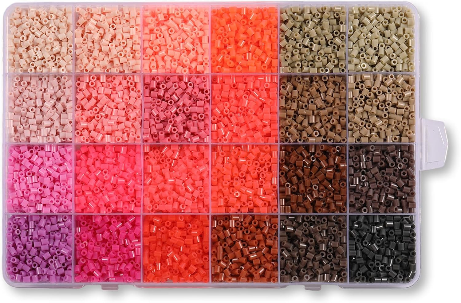 Mini Fuse Beads Kit 24 Colors 2.6mm 10000Pcs Pixel Art DIY Craft Melting Beads