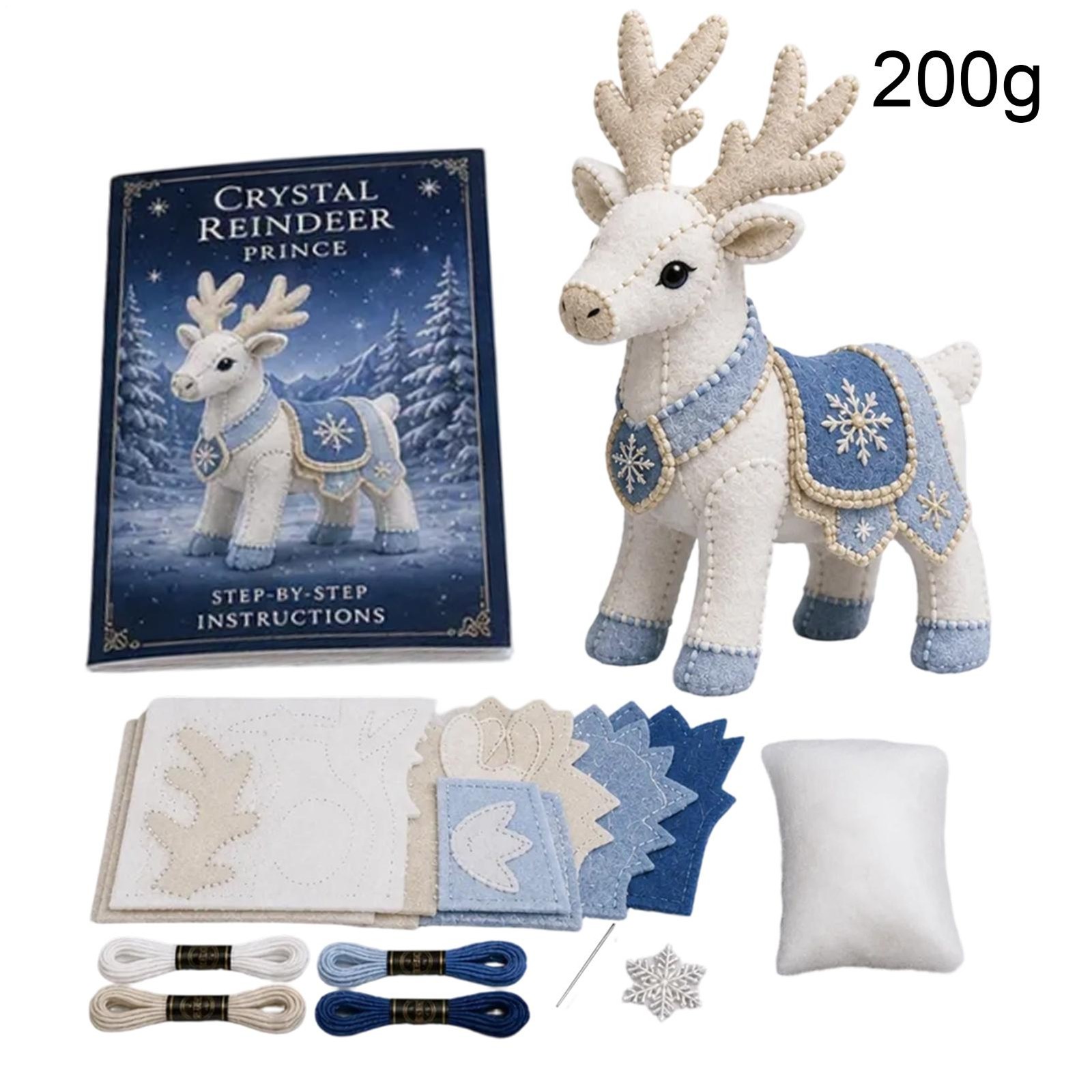 Winter Guardians DIY Patchwork Kit Felt Animal Sewing Kit for Beginner