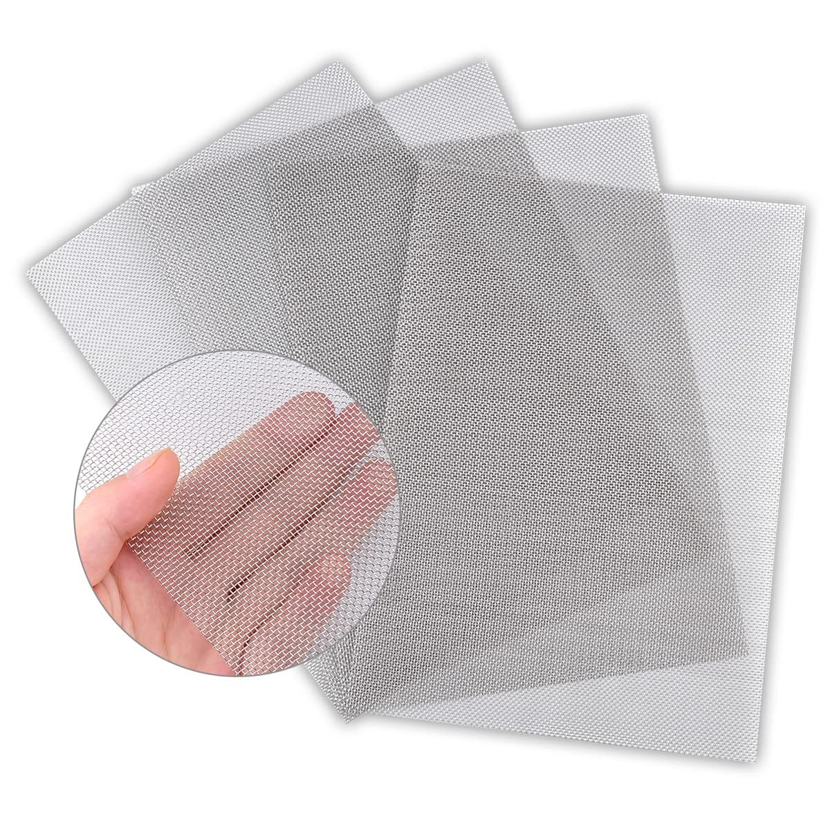 Heat & Rust-Resistant Stainless Steel Mesh 4PACK – 11.8″x8.2″ Multi-Use Solution