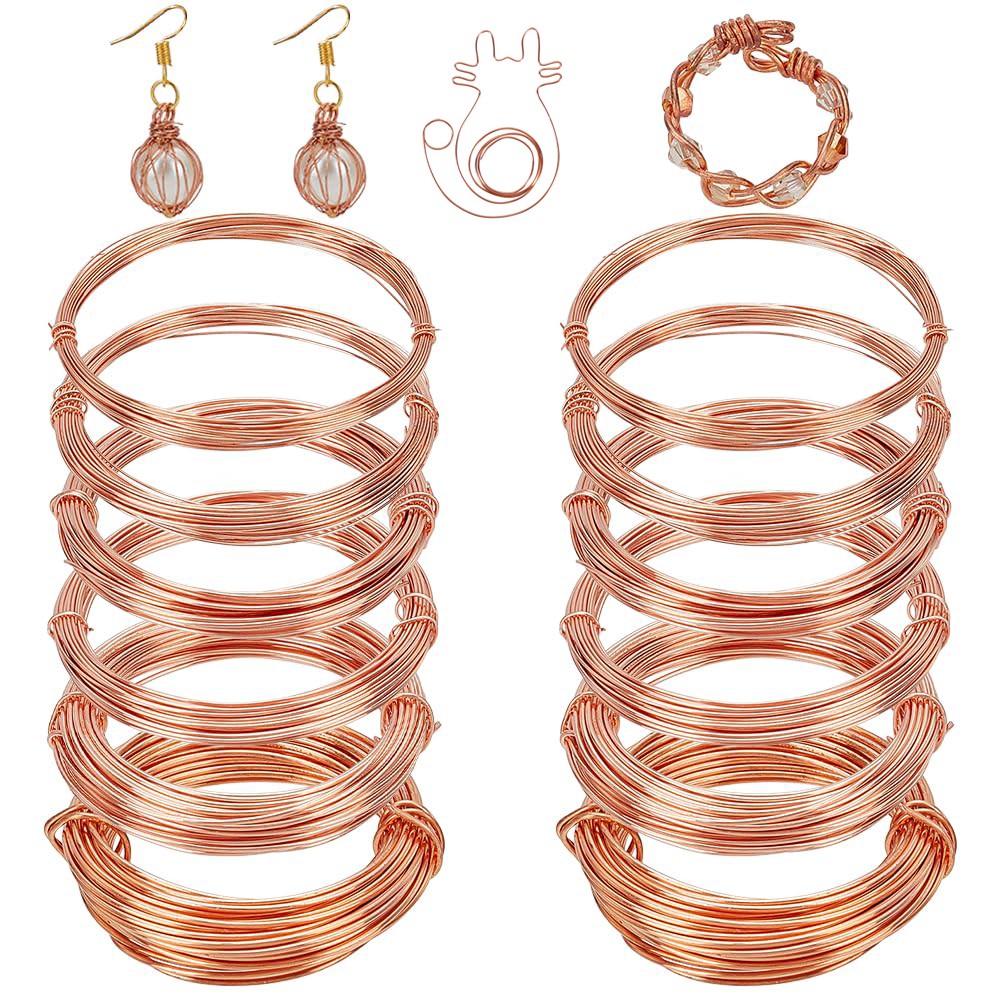Copper Wire Round Solid Uncoated Wire Diameter: 0.2 mm~5 mm Suitable for DIY
