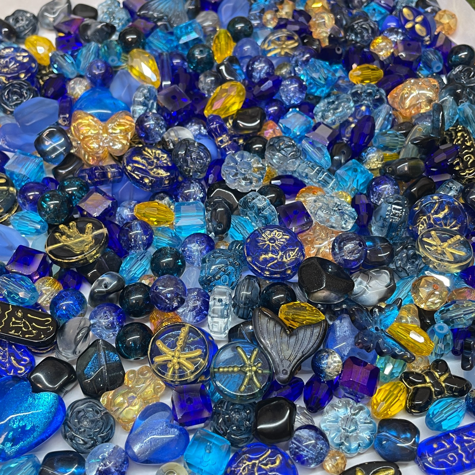 100g Handmade Glass Beads for Jewelry Making – 200 Mixed Styles Assortment
