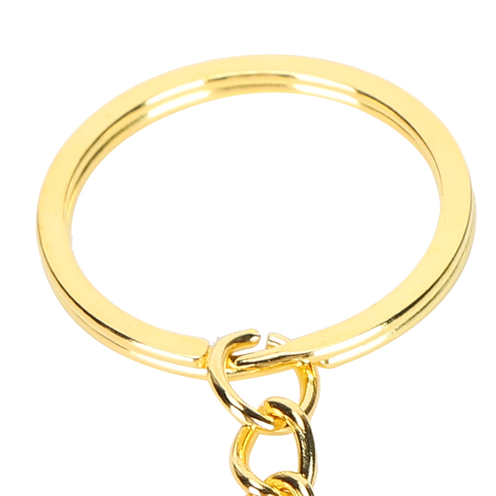 10pcs Alloy Key Chain Ring Parts For DIY Keychains Easy To Use