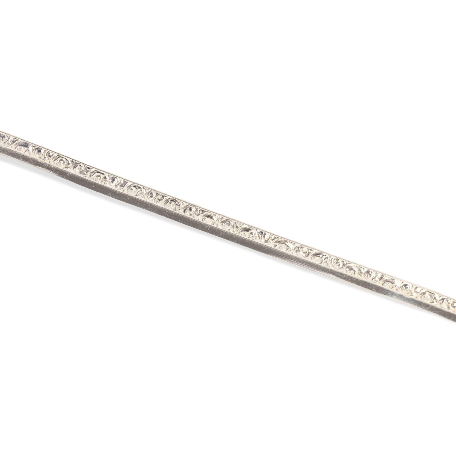 1 Foot 925 Sterling Silver Strip Wire Swirl Fancy Pattern Stepped Bezel Wrapp…