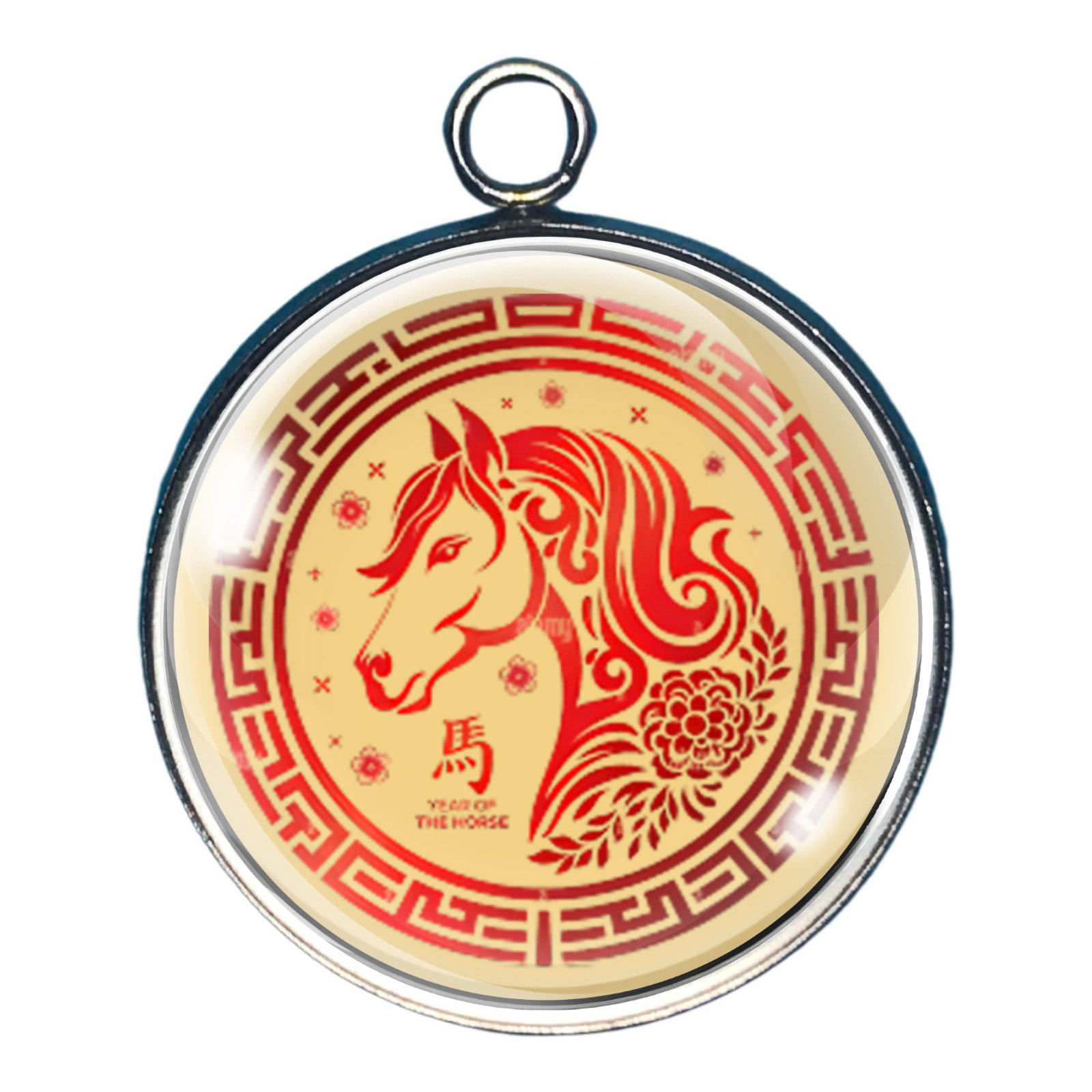 2026 Year of the Horse Charms – Chinese New Year Glass Cabochon Charms