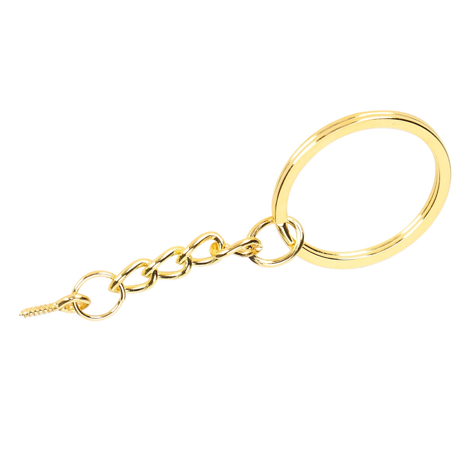 10pcs Alloy Key Chain Ring Parts For DIY Keychains Easy To Use