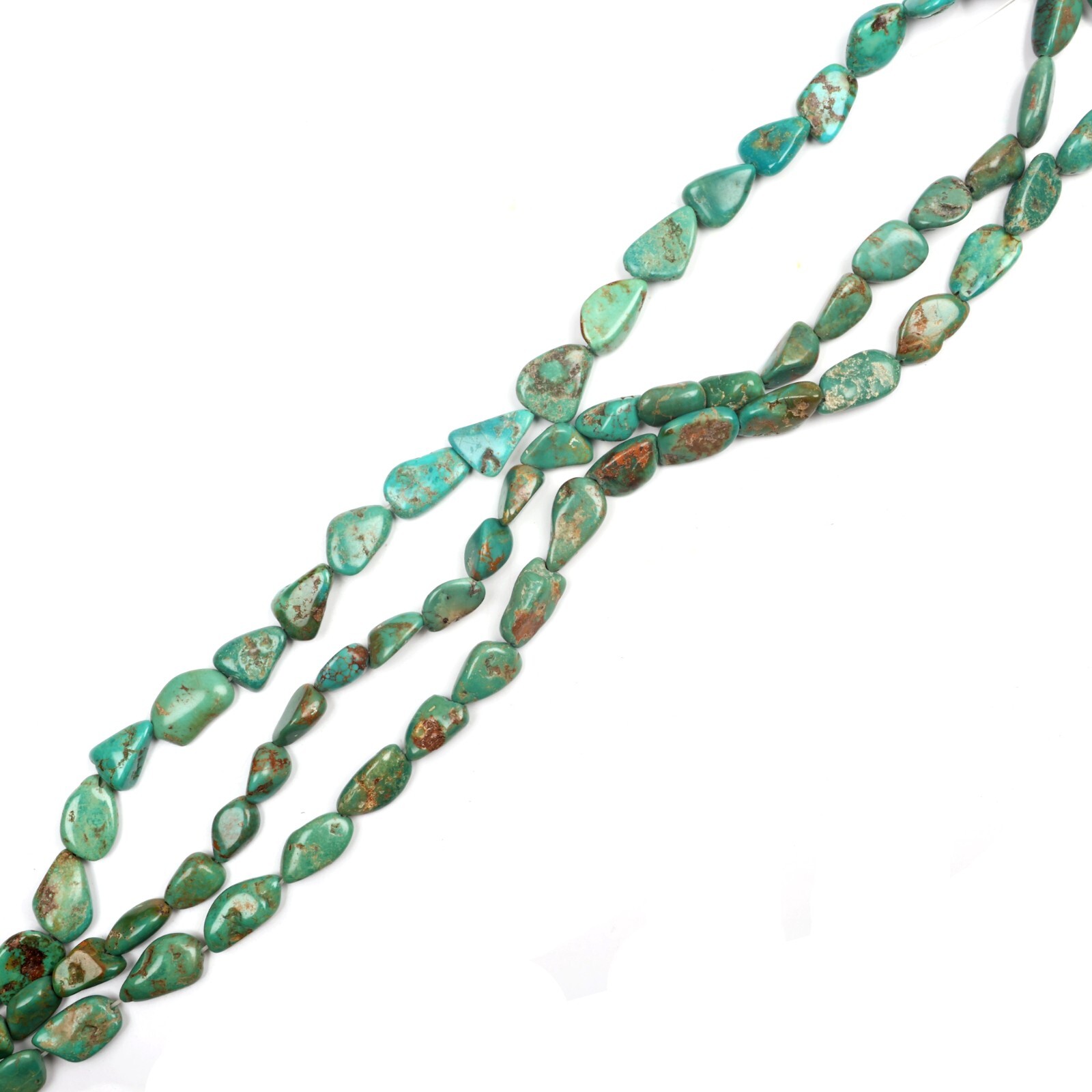 Turquoise Beads, Gemstone Beads, 8 Inch 10X13-11X15 MM Beads, Nuggets Beads,