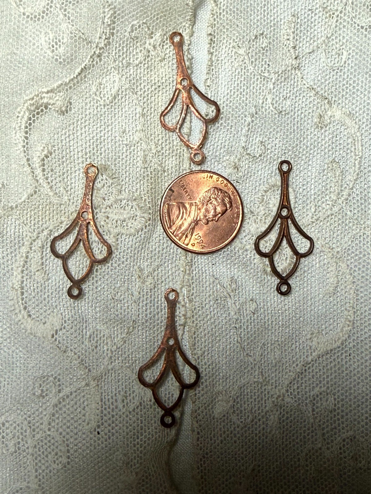 8 Art Deco Style Old New England Dangles