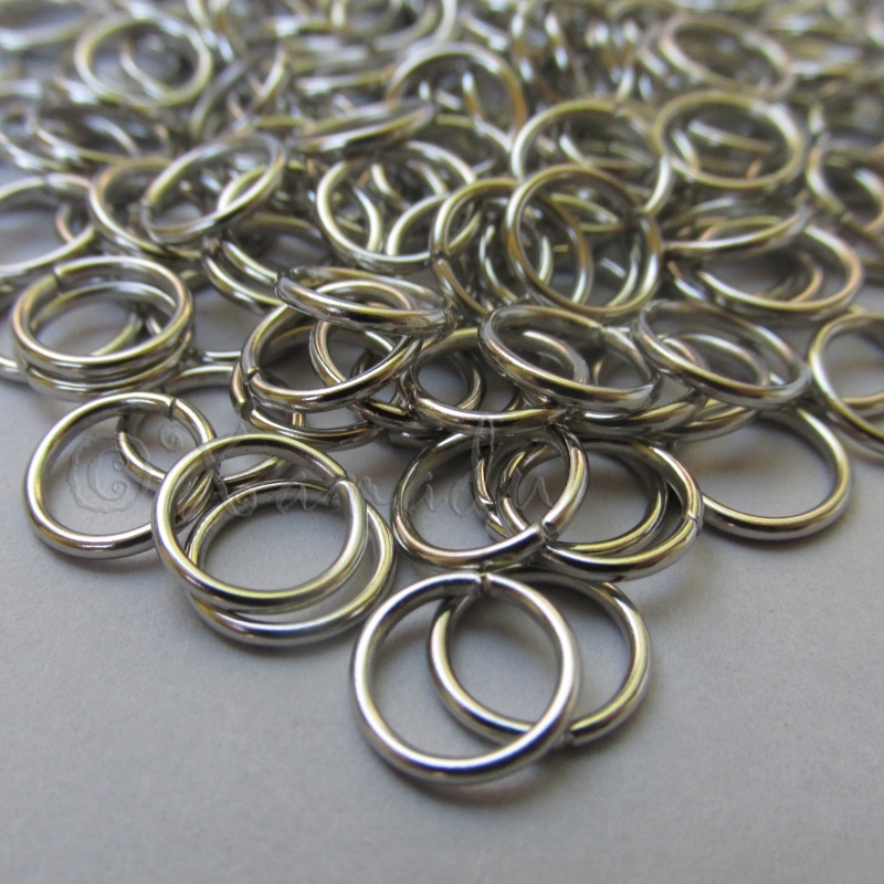 Jump Rings 10mm – 50/100/200 Stainless Steel 16 Gauge Open Jump Rings F0273
