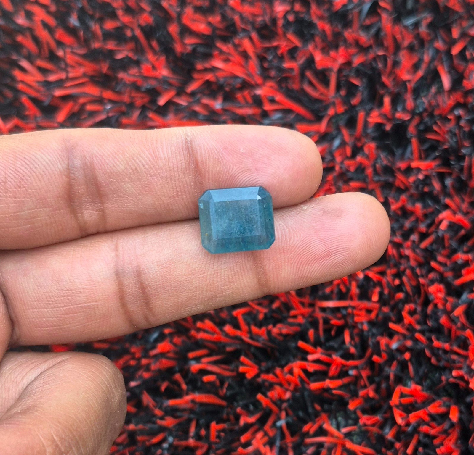 Natural Zambian Emerald Gemstone, Octagon Cut Loose Gemstone Making For Jewelry