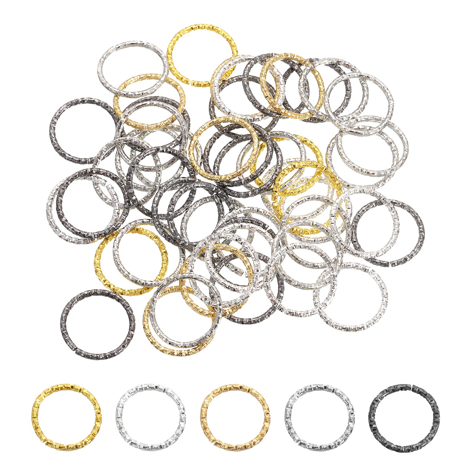 50Pcs Open Jump Rings 20mm O-ring Connectors for Jewelry Making Multi Color