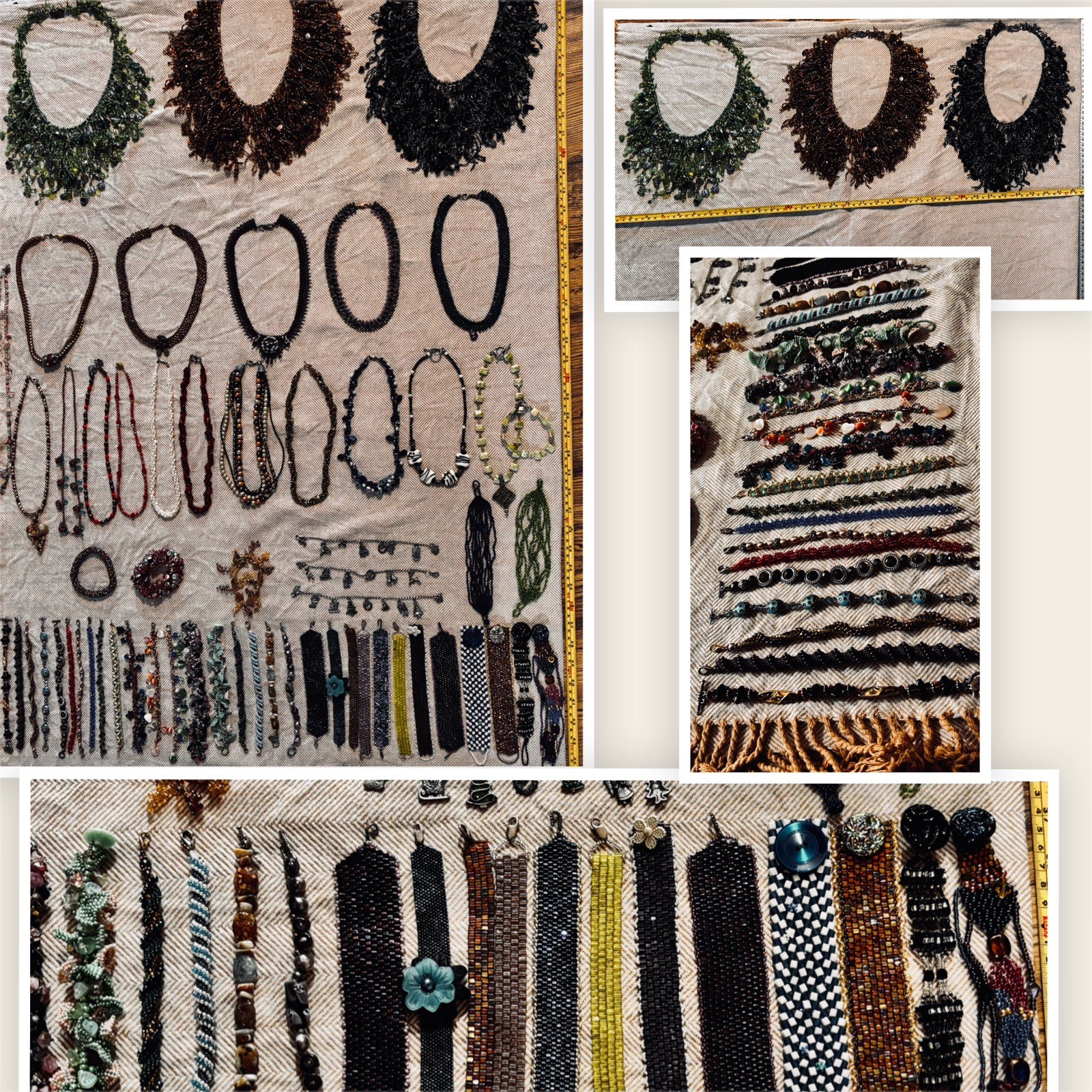 MASSIVE LOT OF JEWELRY MAKING SUPPLIES, DESIGNED PIECES, QUALITY/SEMI-PRECOUS
