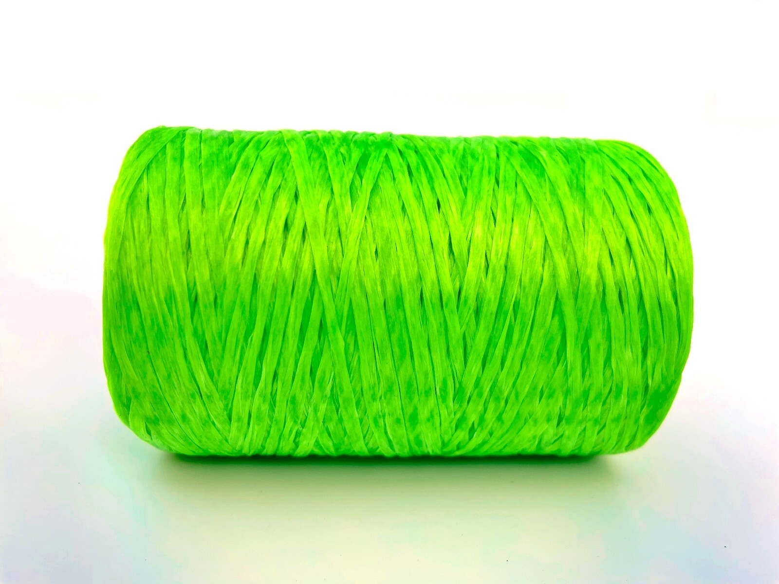 Kulay Neon Green Artificial Sinew Waxed Flat Polyester Thread, Sinue, 300 yards