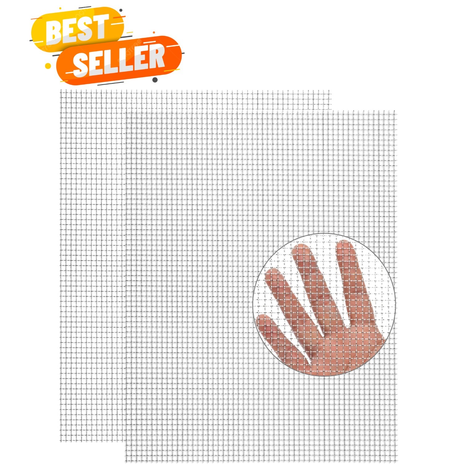 2-Pack Crimped Stainless Steel Mesh – 11×14.2 Inch, Not Easy to Fall Off
