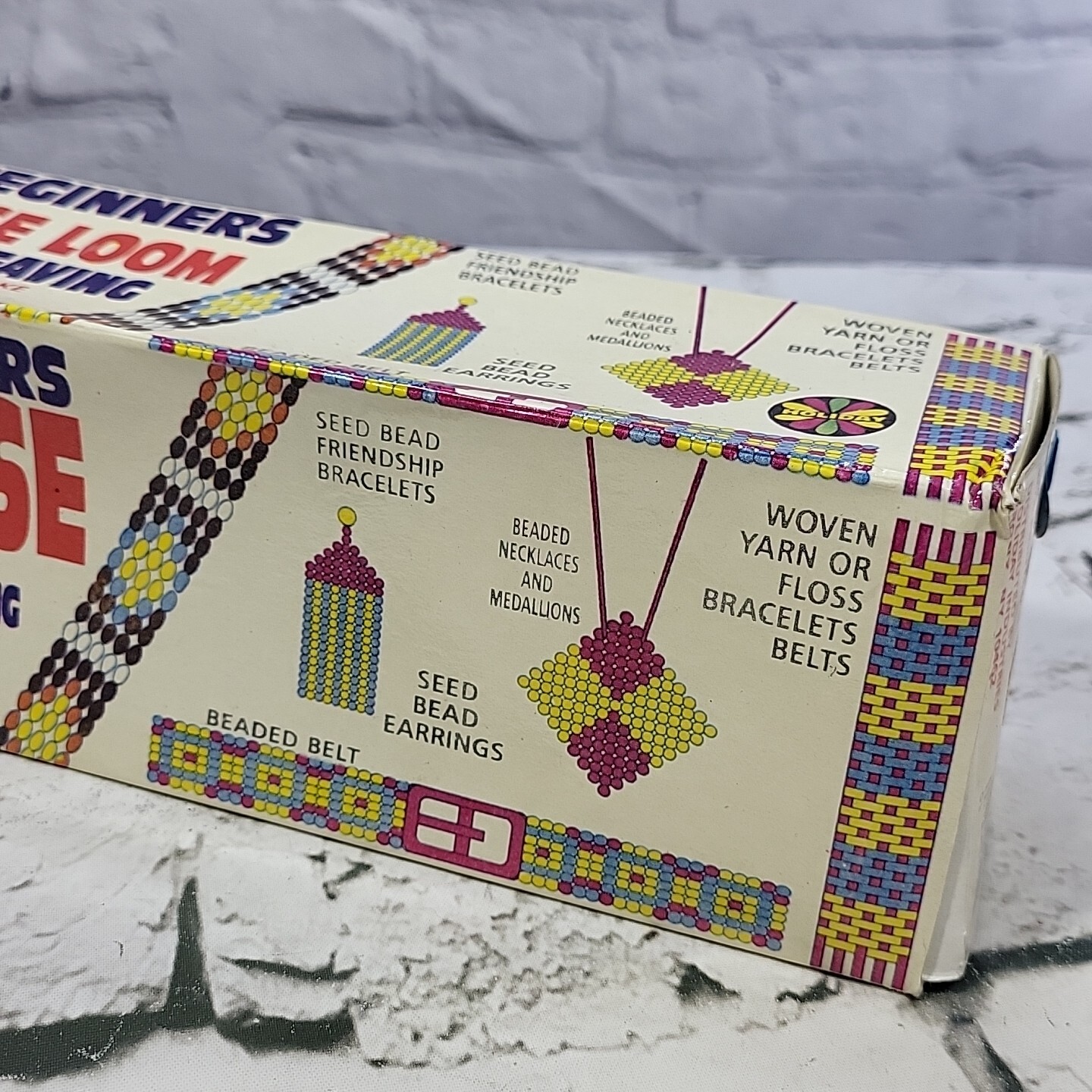 Vintage Beading Loom Weaving Crafts Beginners Starter Set Original Box