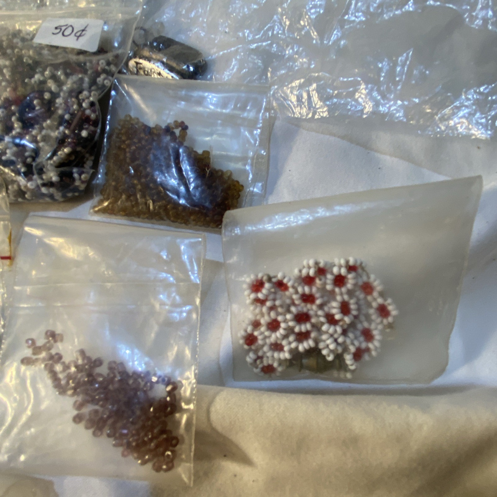 Lot Vintage Modern Jewelry Making Beads (small Size) Supplies Different Colors