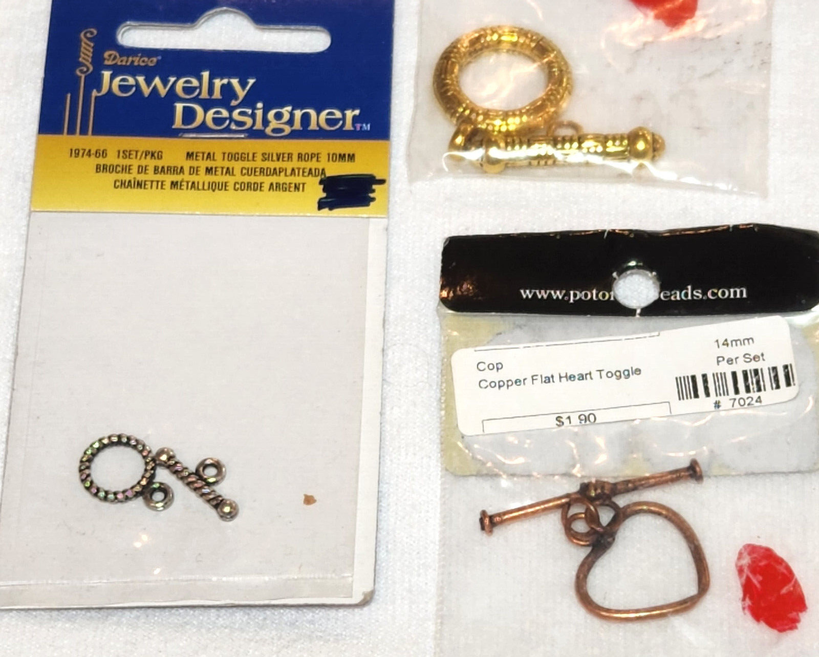 Fire Mountain Darice Potomac Bead jewelry clasps magnetic, slide lock, toggles