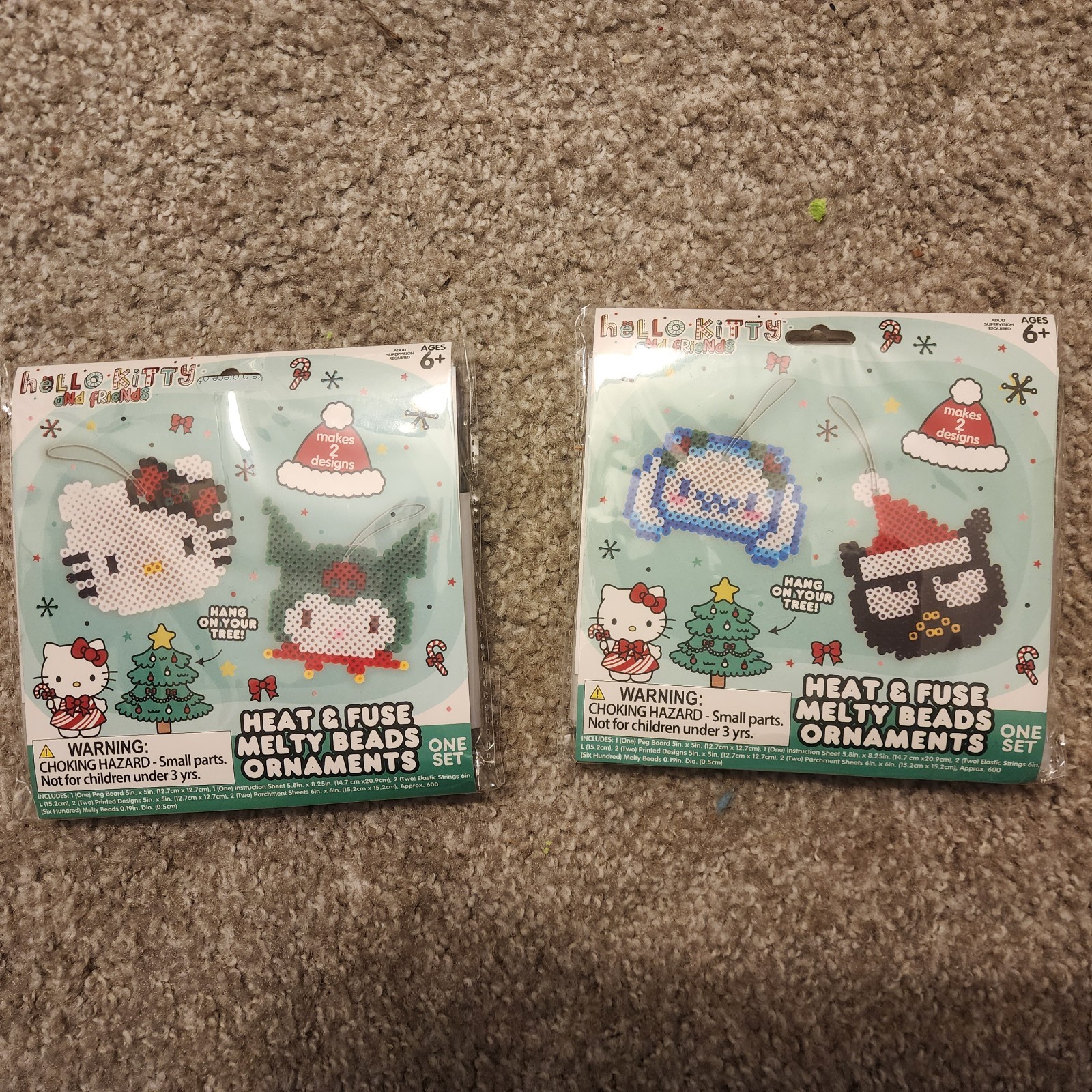 Sanrio Fusion Bead Christmas Ornament Kits BUNDLE