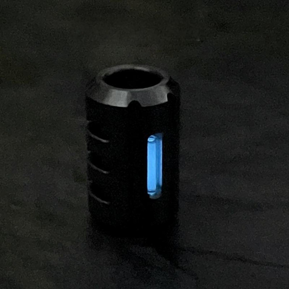 Titanium Knife Lanyard Bead Paracord Pendant Glow in the Dark 25 Years Life EDC
