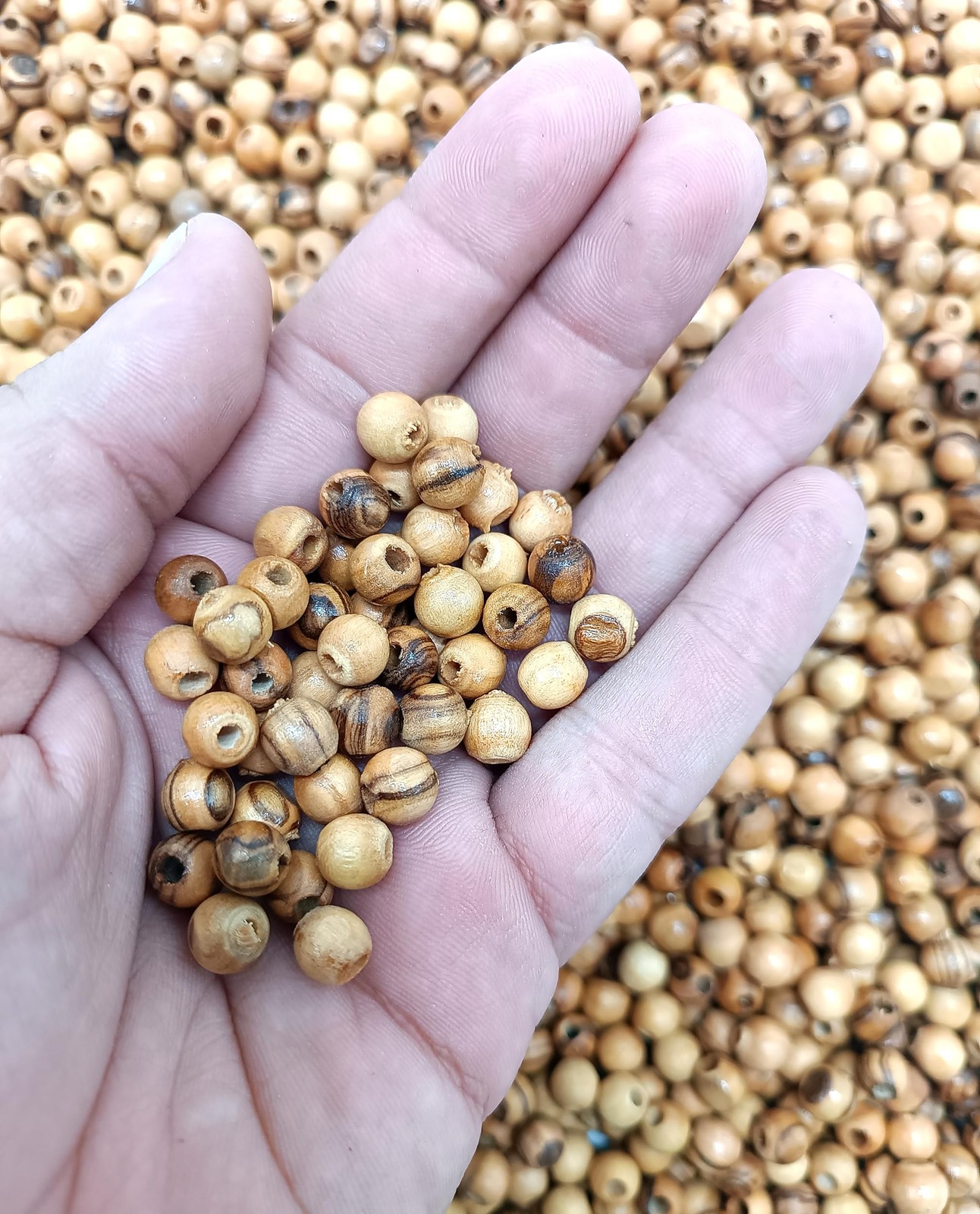 Jerusalem Olive Wood 7Mm Pieces For Rosary Making 500Pcs Zuluf Certificate