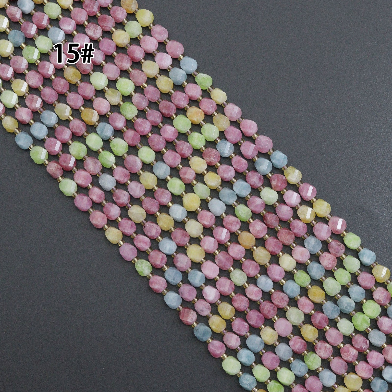 8mm Twisted Jade Bedas, Sku#U2242-1