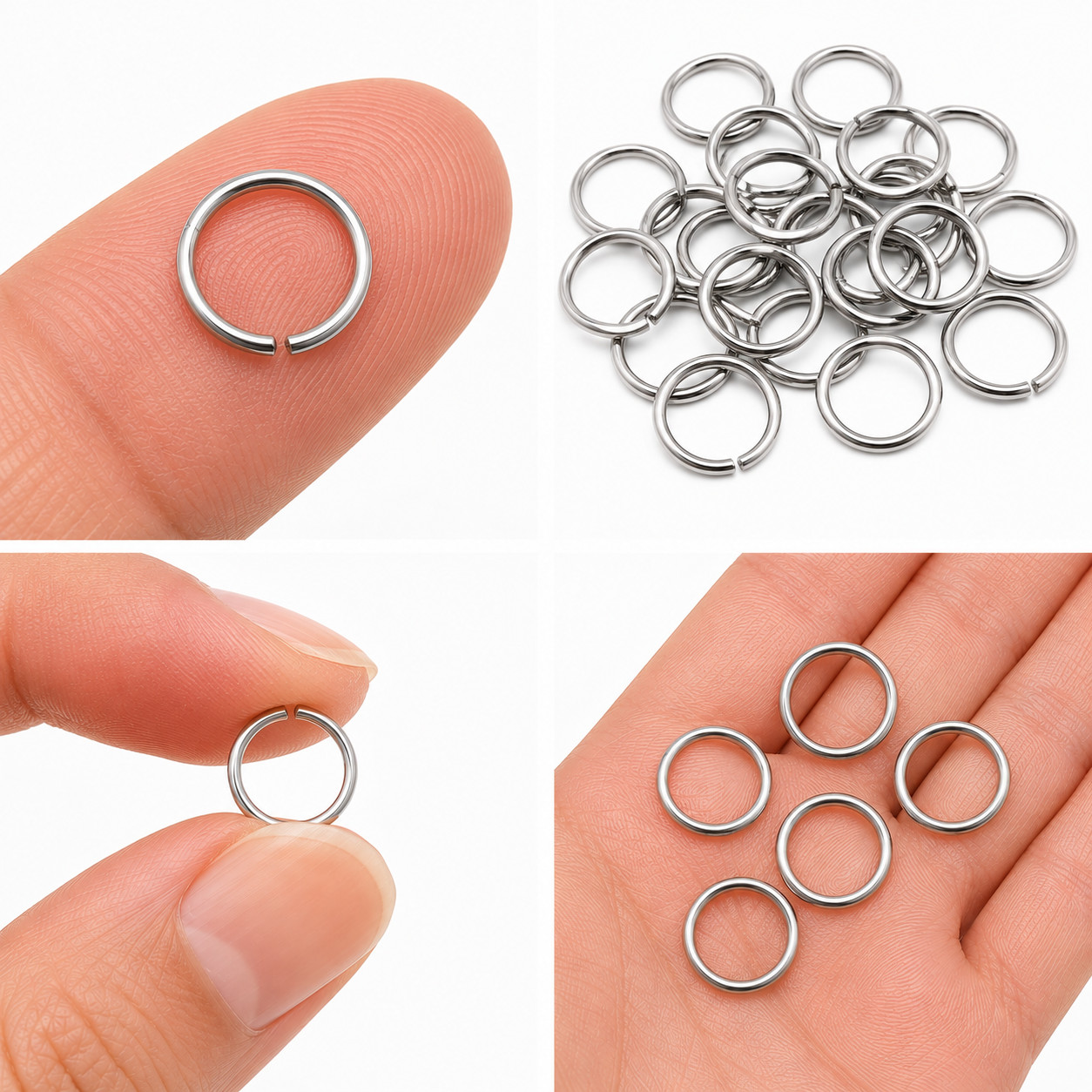 Jump Rings 12mm – 50/100/200 Stainless Steel 16 Gauge Open Jump Rings F7455