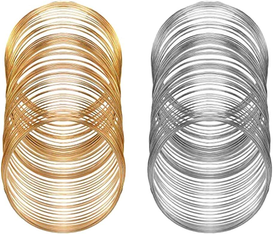 200Pcs Jewelry Beading Wire for White K&Gold