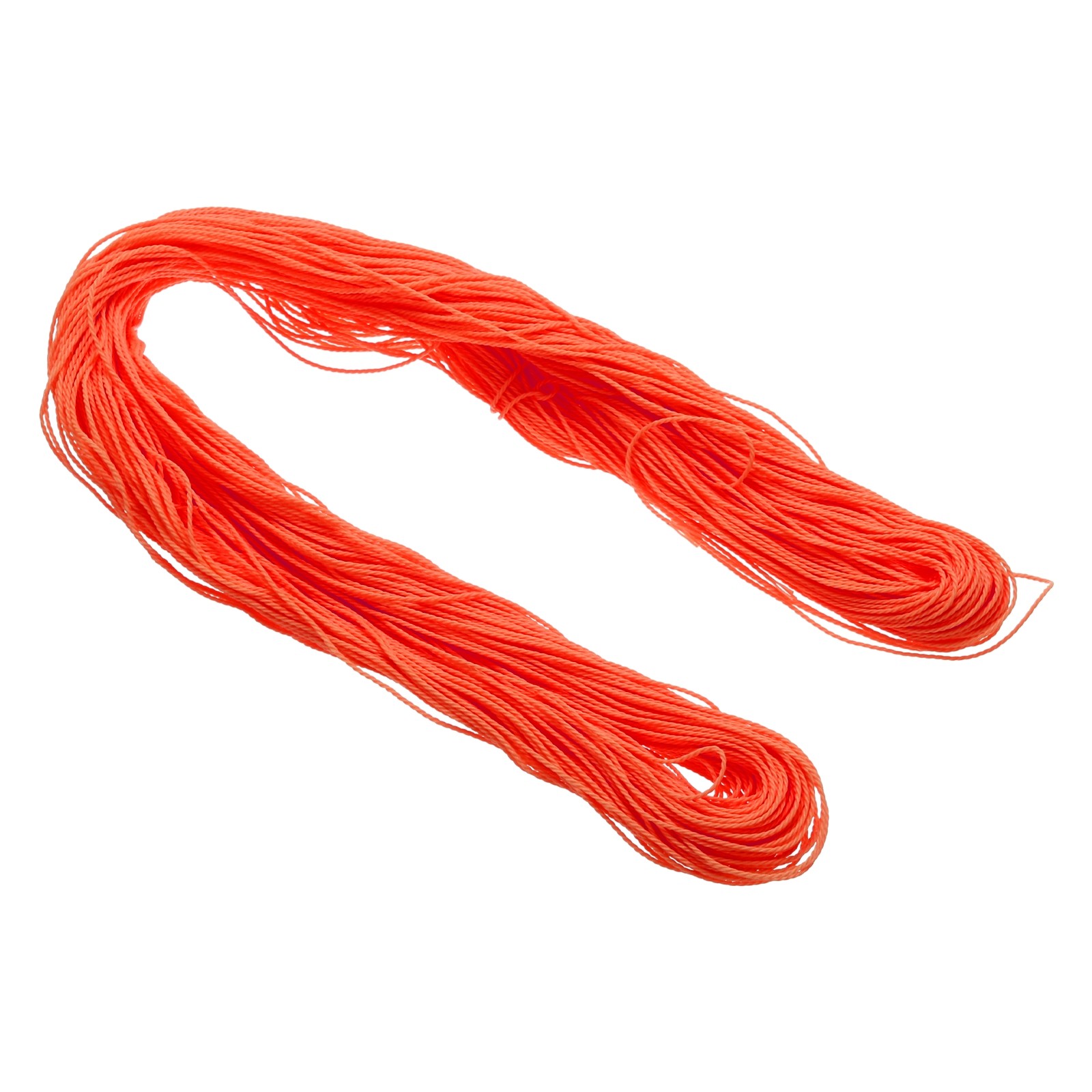 1mm 109 Yard Waxed Polyester Cord Fluorescent Orange for Jewelry Making