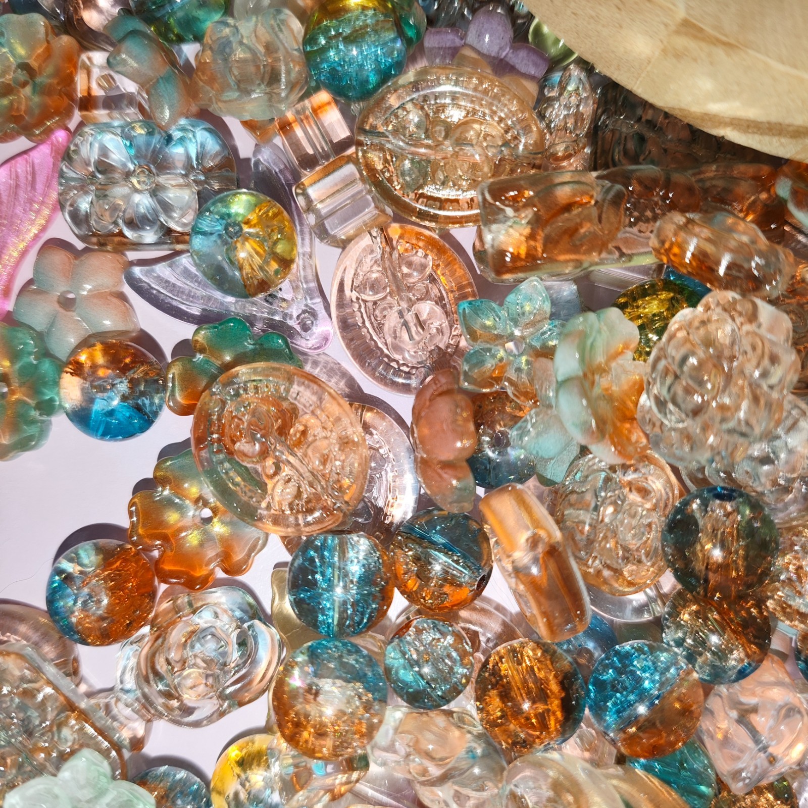 100g Handmade Glass Beads for Jewelry Making – 200 Mixed Styles Assortment