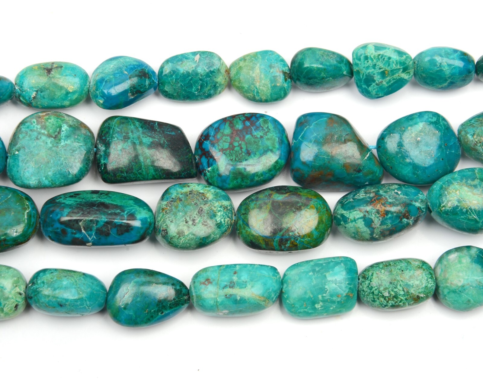 Chrysocolla beads Nugget Shape Gemstone Beads 13 Inch 9X12-11X15 MM Beads