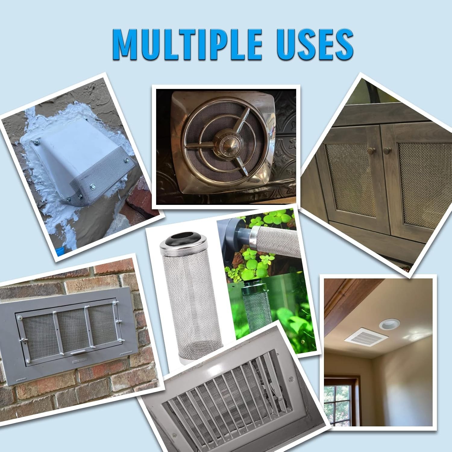 Heat & Rust-Resistant Stainless Steel Mesh 4PACK – 11.8″x8.2″ Multi-Use Solution