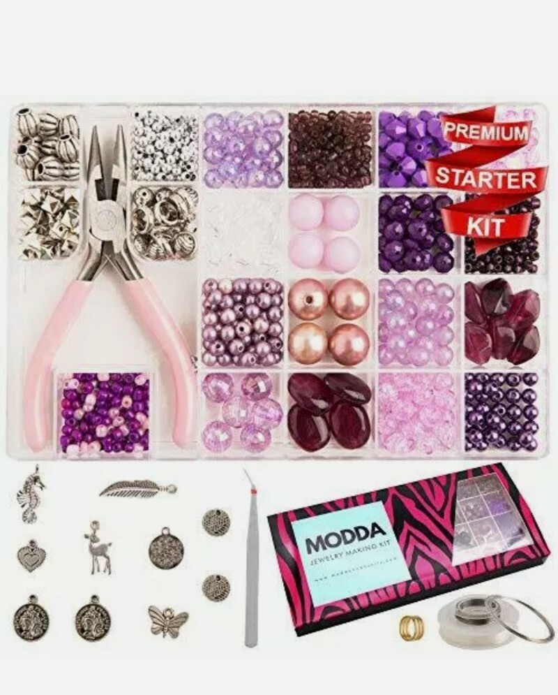 Modda Jewelry Making Supplies – Jewelry Making Kits Beads charms wire tools