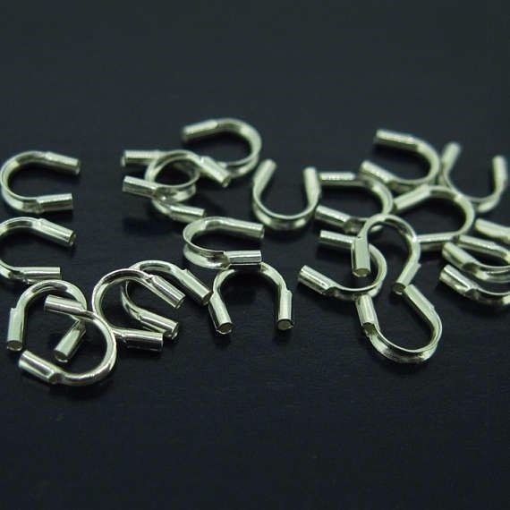 Sterling Silver Cable Trimbles Wire Guardian, Wire Guard ( 20 pcs)