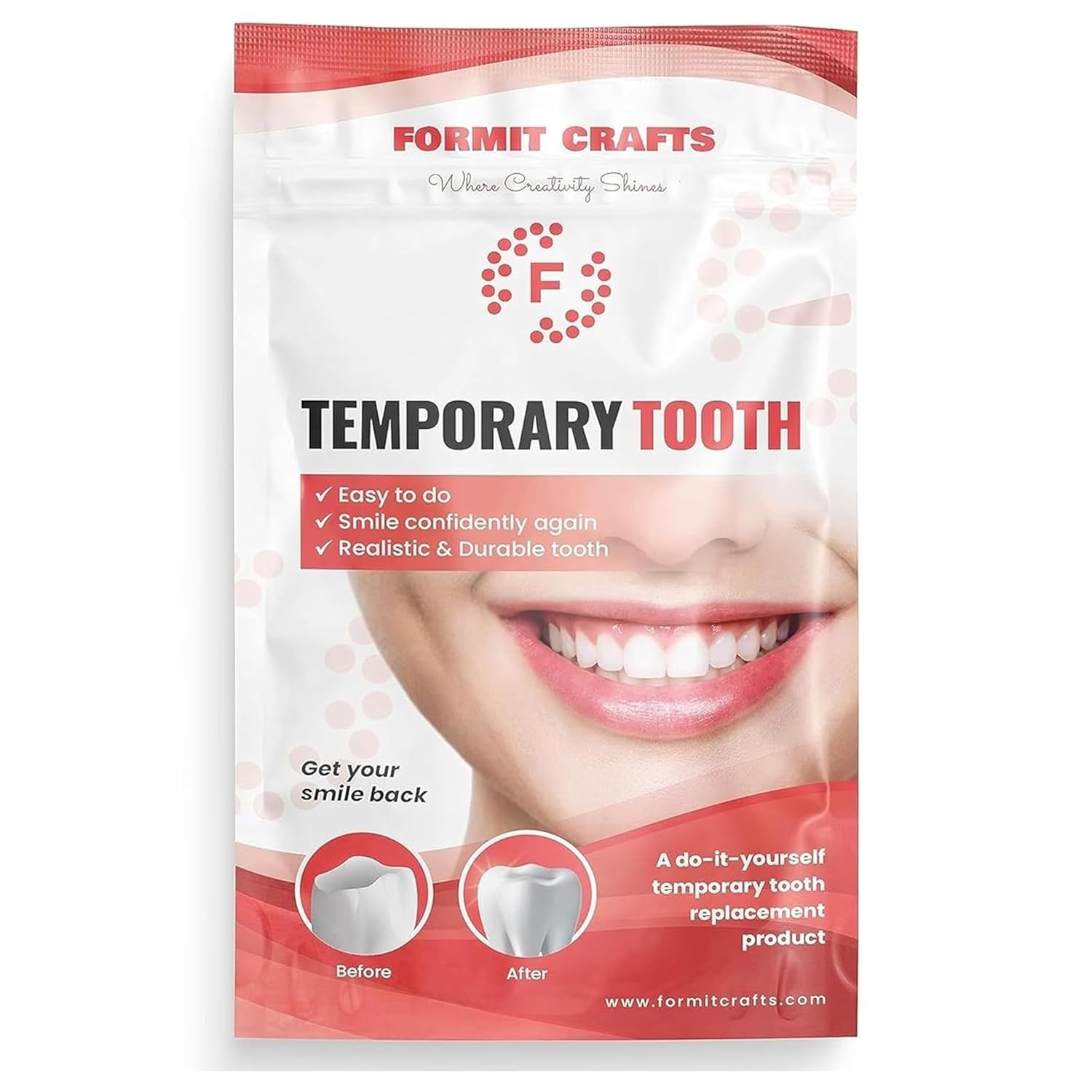 20g Moldable Thermal Beads for DIY Tooth Repair – Invisible & Durable Solution