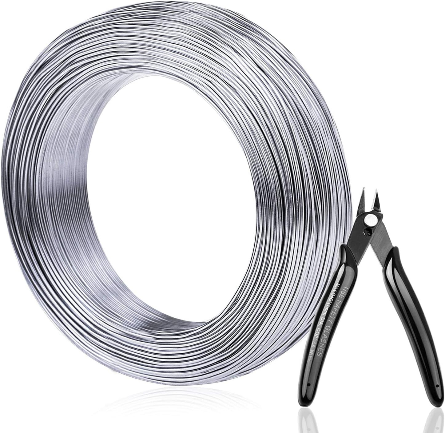 Aluminum Wire, 18 Gauge 328 FT Metal Wire Bendable Sculpting Aluminum Line 1mm
