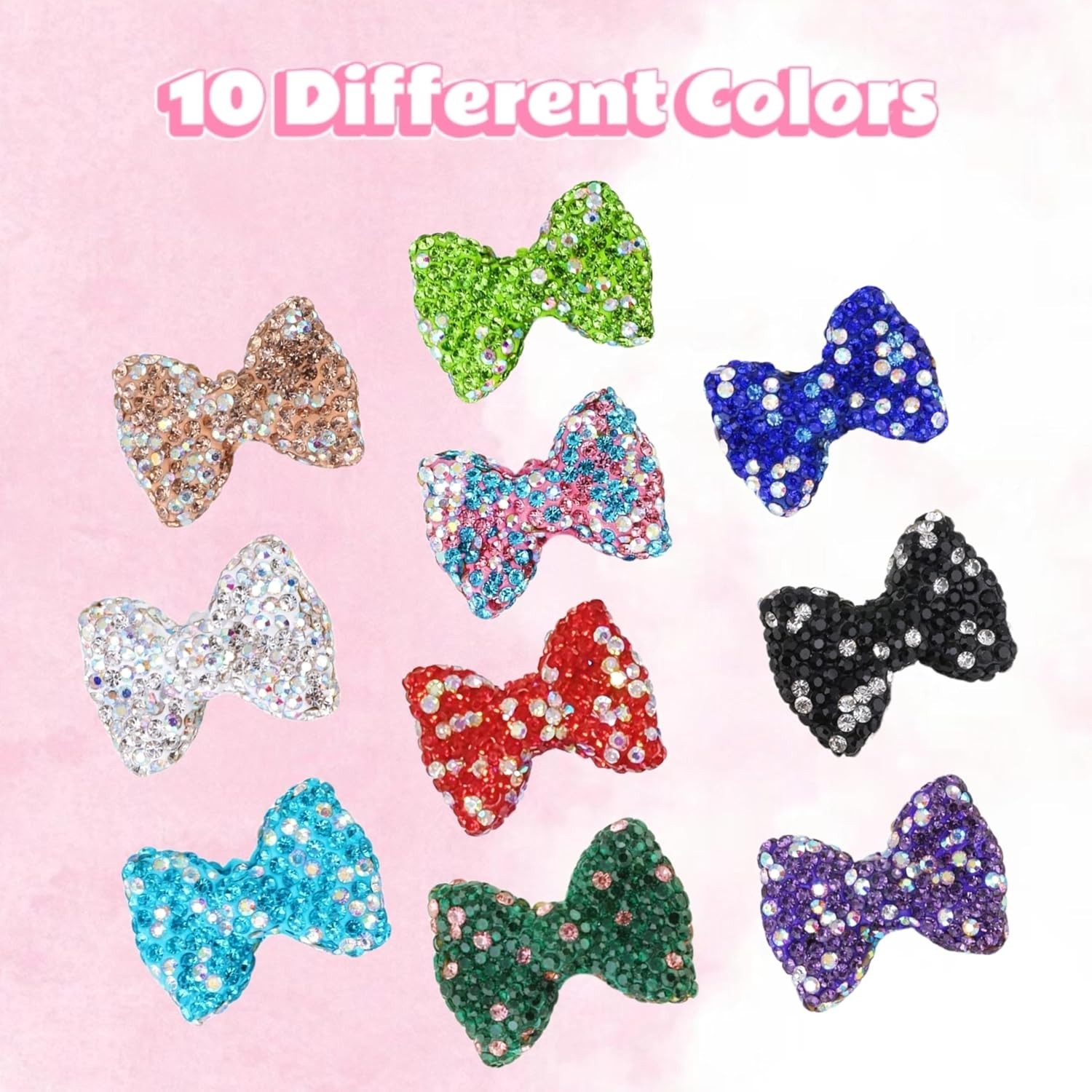 Bow Beads for Pens 10 Pcs Rhinestone Focal Bead for Crafts Fits for Beadable …