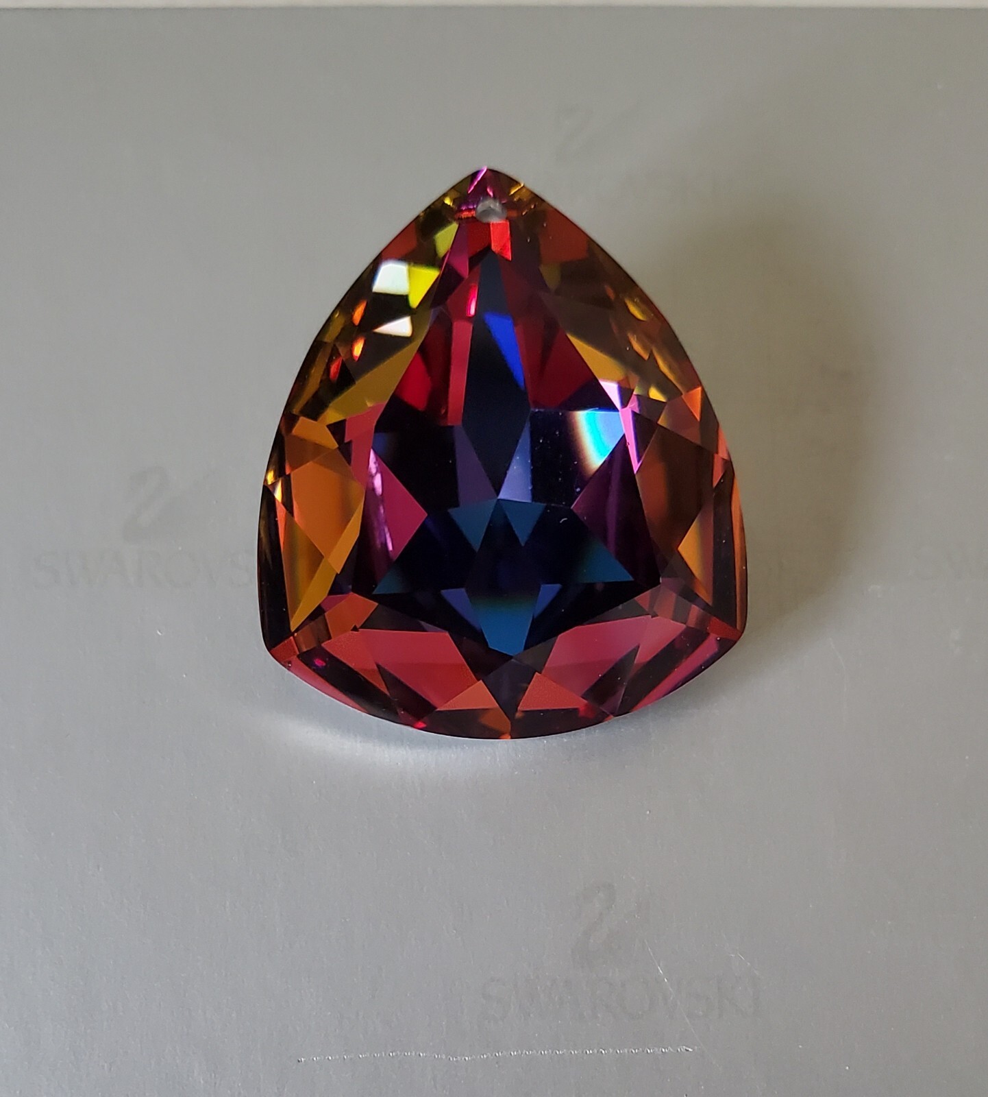 Vintage Swarovski Crystal, 30mm Pendant, Volcano Rare (1 Piece)
