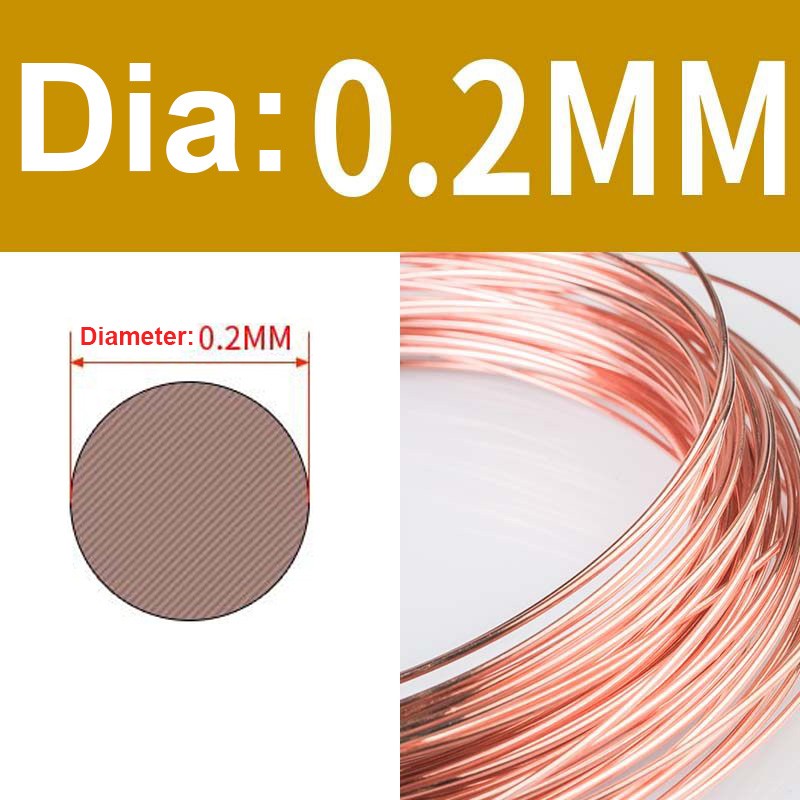 T2 Pure Copper Round Wire 0.2mm to 5mm Dia Solid Bare VARIOUS LENGTHS AVAILABLE