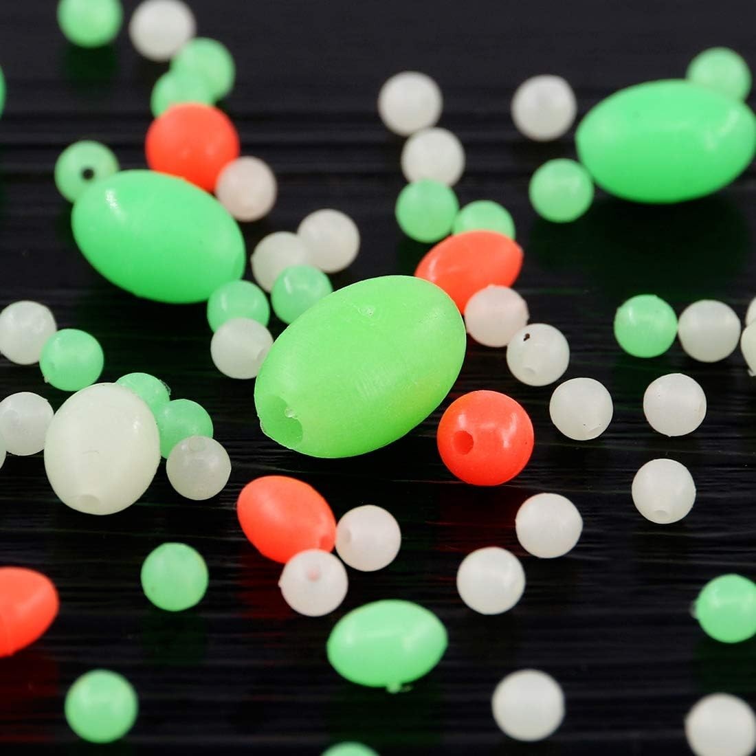 1050Pcs Soft Luminous Beads for Night Fishing – Complete Assortment