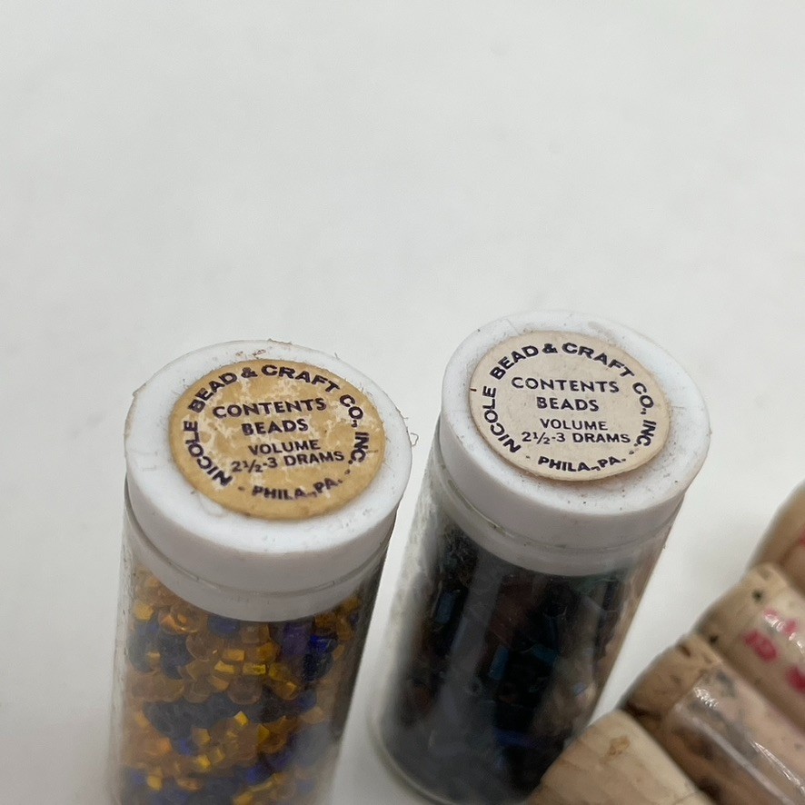 Vintage 1960s 1970s Craft Beads Lot Hippy Hippie Boho Original MCM Crafting