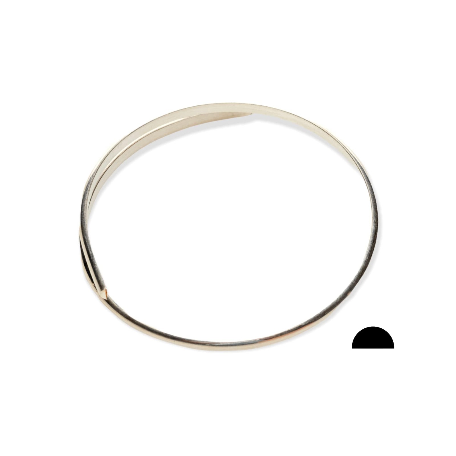 18 Gauge 925 Sterling Silver Wire Half Round Dead Soft Made In Usa – 1Ft By
