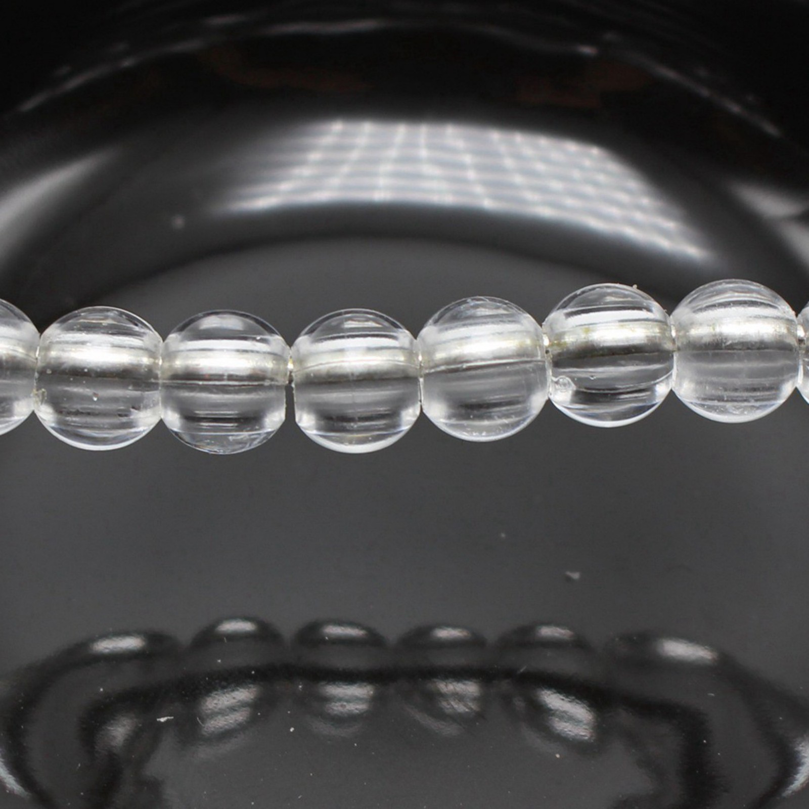 100 Transparent Clear Color Acrylic Round Pony Beads 10X9mm for Kids Craft Kand