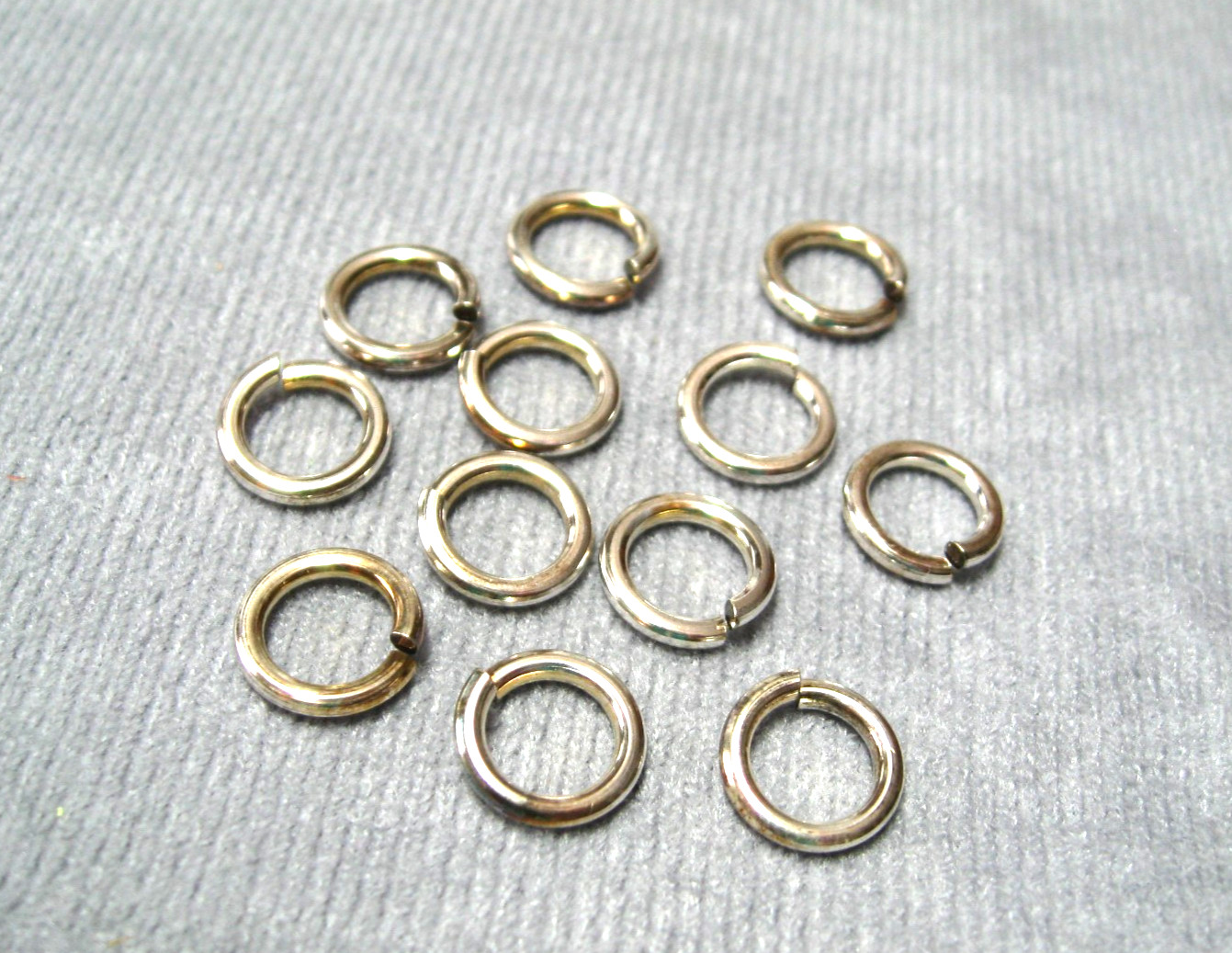 SNAPEEZ Jump Rings by Via Murano Pure Silver Ultraplate 10mm