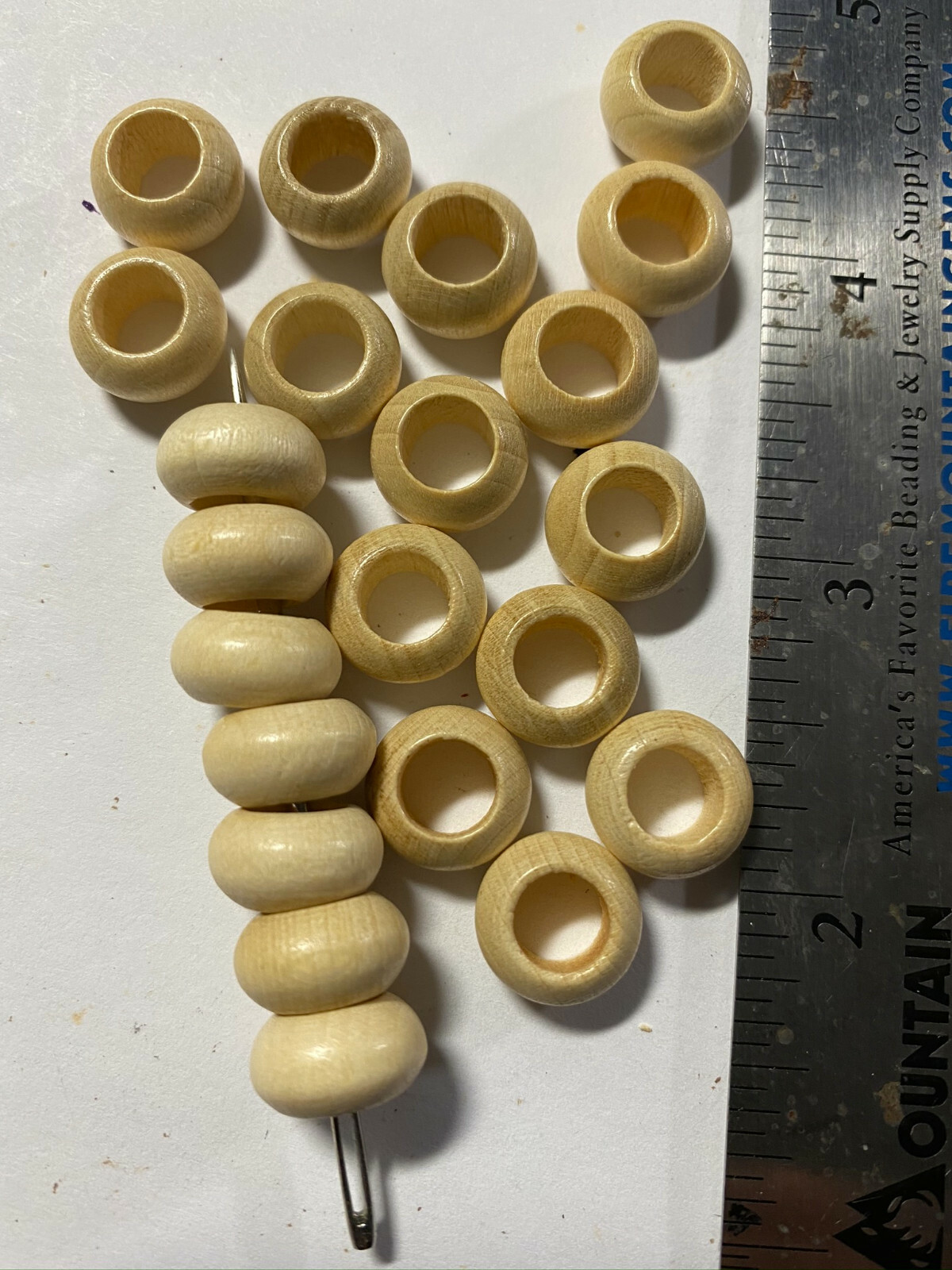 Large Hole Woods Beads for Macrame