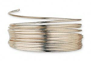 20ga Half Hard Round 12Kt Gold-Filled Five Feet Wrapping Wire Made in the US