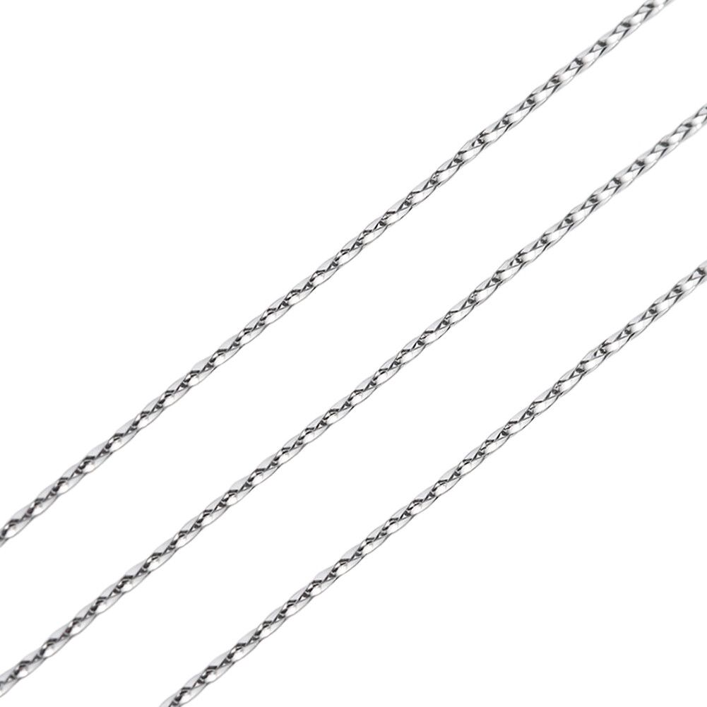 1 Roll Silver 1mm Jewelry Braided Thread Metallic Cords Jewelry Making 100m/roll