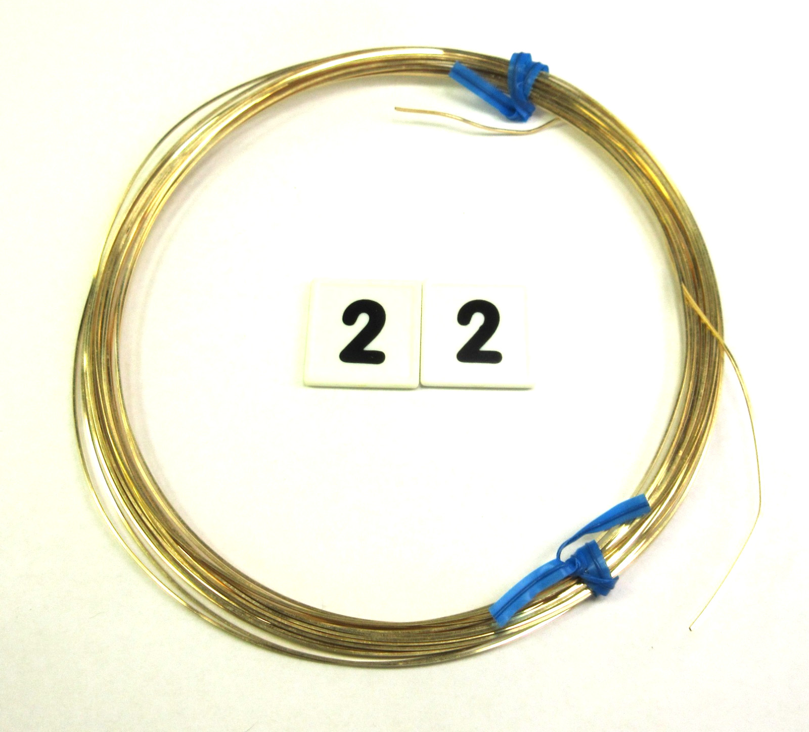 14/20 Yellow Gold-Filled Wire | Square | 21 Gauge | 38 Grams, 26 Feet, GF #22