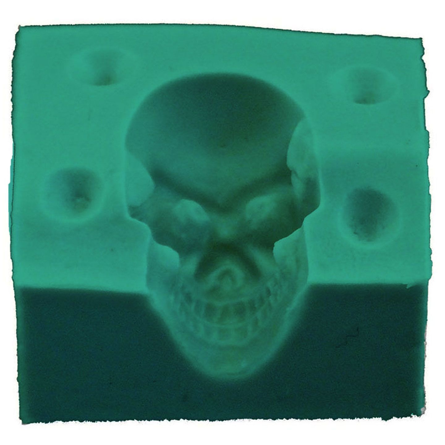 PMC Precious Metal Clay Silver Jewelry 20mmx15mmx17mm Silicone Skull Ring Mold