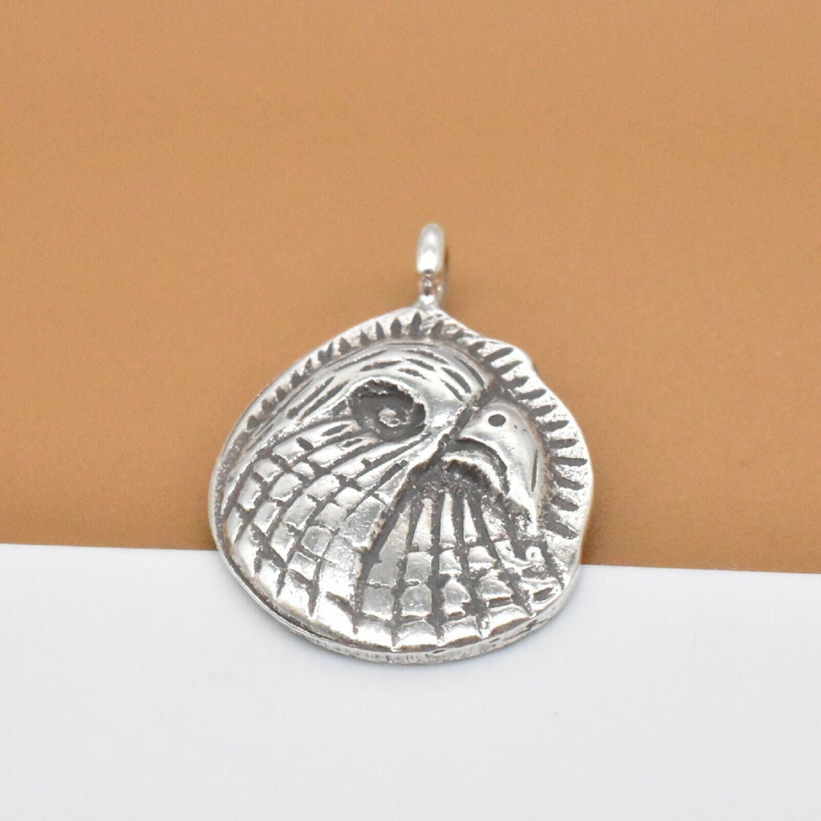 Karen Hill Tribe Tribal Silver Eagle Charm Pendant for Necklace